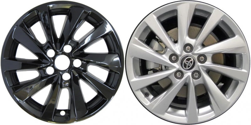 Toyota Camry Black Wheel Protectors 17 Inch Set Fits (2018 - 2020)