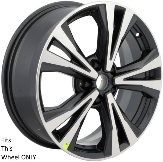 Nissan Rogue (2017-2020) Black Wheel Protectors 18 Inch Set