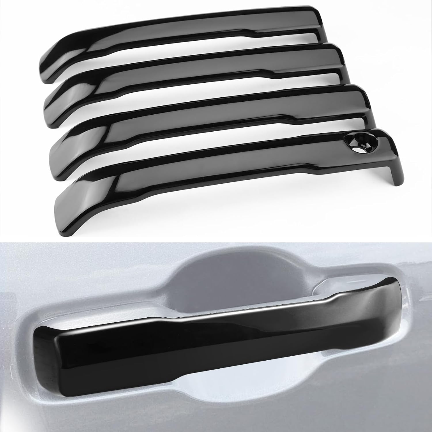 Toyota Tacoma (2024 - 2026) / Tundra (2022 - 2026) Gloss Black Door Handle Protectors