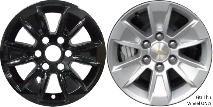 Chevrolet Silverado (2019 - 2025), GMC Sierra (2019 - 2025) Black Wheel Protectors 17 Inch