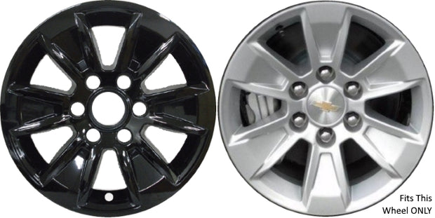 Chevrolet Silverado (2019 - 2025), GMC Sierra (2019 - 2025) Black Wheel Protectors 17 Inch