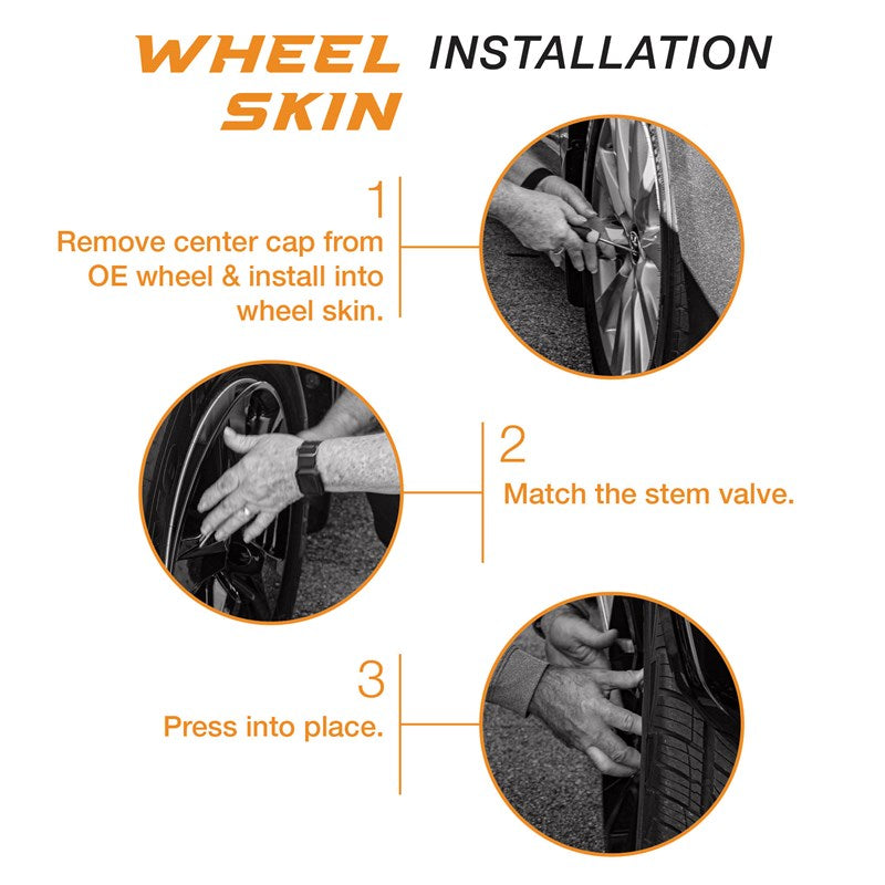 Chevy Colorado (2023 - 2025) Silverado (2019 - 2025) GMC Sierra (2019 - 2025) Black Wheel Protectors 17 Inch Set