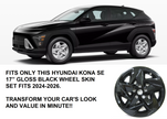 HYUNDAI KONA (2024-2026) SE 17” GLOSS BLACK WHEEL PROTECTOR SET OF 4