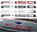 F-150Tailgate Bumper Decal Black Red Silver (2014-2023 Variant Years at Selection)