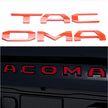Tacoma Tailgate Bumper Decal Black Red Silver (2016-2020 Variant Years at Selection)