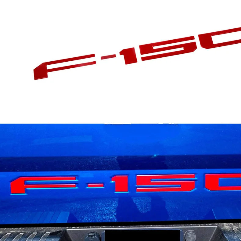 F-150Tailgate Bumper Decal Black Red Silver (2014-2023 Variant Years at Selection)