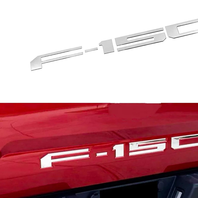 F-150Tailgate Bumper Decal Black Red Silver (2014-2023 Variant Years at Selection)