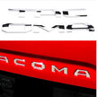 Tacoma Tailgate Bumper Decal Black Red Silver (2016-2020 Variant Years at Selection)