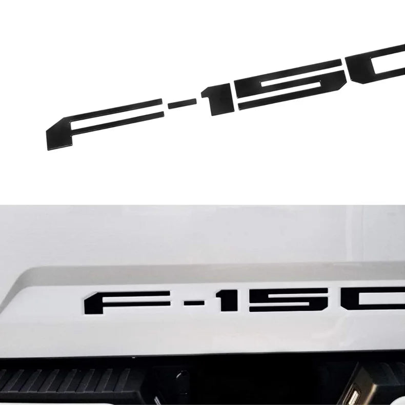 F-150Tailgate Bumper Decal Black Red Silver (2014-2023 Variant Years at Selection)