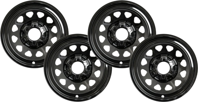 Chevy Colorado (2023 - 2025) Silverado (2019 - 2025) GMC Sierra (2019 - 2025) Black Wheel Protectors 17 Inch Set