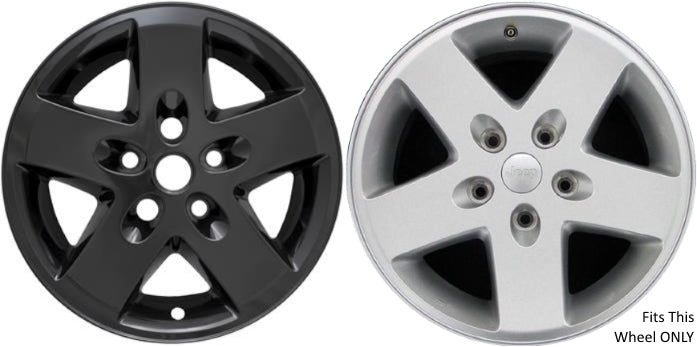 Jeep Wrangler (2007 - 2017) JK (2018) Black Wheel Protectors 17 Inch Set