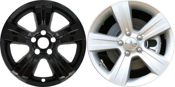 Jeep Compass (2011-2017) Dodge Caliber (2007-2012) Patriot (2011-2017) Black Wheel Protectors 17 Inch