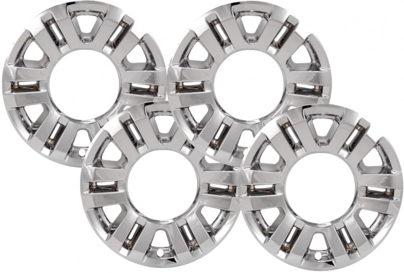 Ford F-250 / F-350 (2017 - 2019) Black / Chrome Wheel Protectors 18 Inch Set