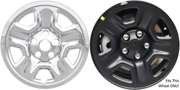 Jeep Gladiator (2020 - 2025), Wrangler (2019 - 2025) JL (2018) CHROME Wheel Protector 17 Inch Set
