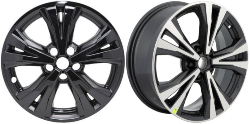 Nissan Rogue (2017-2020) Black Wheel Protectors 18 Inch Set